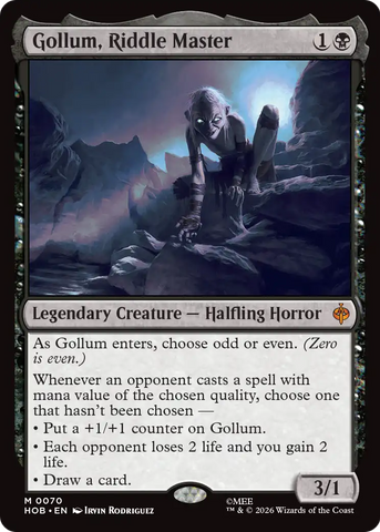Gollum, Riddle Master [The Hobbit]