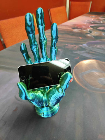 3D print- Alien Hand cell phone holder ( or anything else you want to hold) multi color