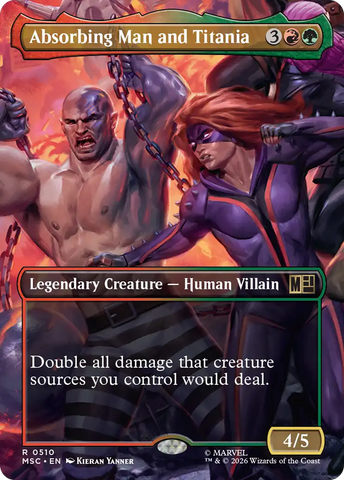 Absorbing Man and Titania (Borderless) [Marvel Super Heroes Commander]