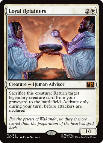 Loyal Retainers (Surge Foil) [Marvel Super Heroes Commander]