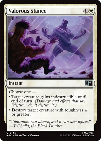 Valorous Stance [Marvel Super Heroes Commander]
