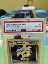 Graded- Gyarados- HOLO 1999 Base set Unlimited EX_MT PSA 6