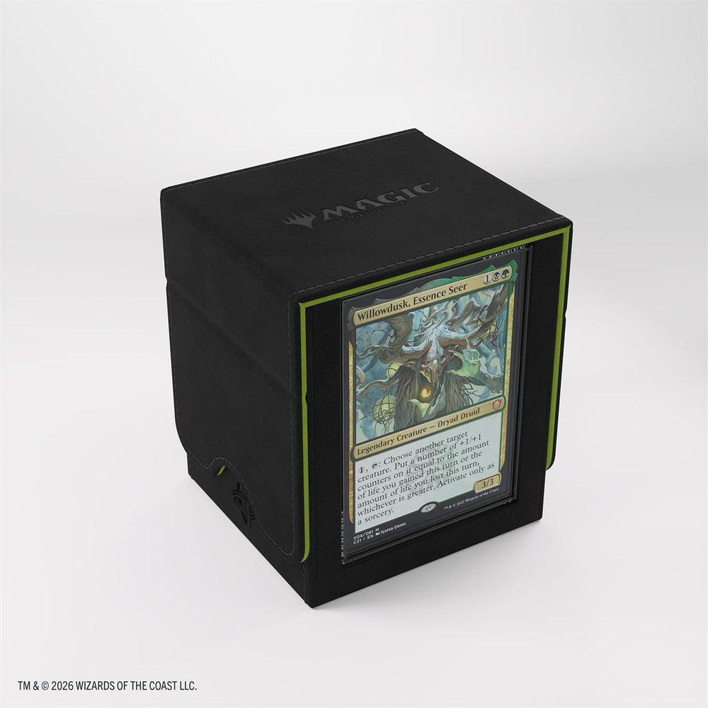 Deck Box- Secrets of Strixhaven: Squire Plus XL (100ct) Black & Green