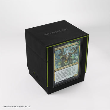 Deck Box- Secrets of Strixhaven: Squire Plus XL (100ct) Black & Green