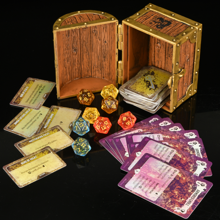 D&D- ONSLAUGHT GOLD TREASURE CHEST OP CHAMPION KIT