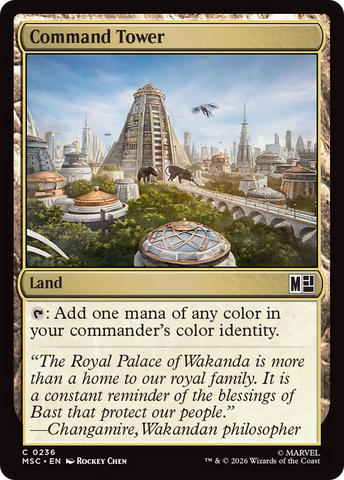 Command Tower (0236) (Surge Foil) [Marvel Super Heroes Commander]