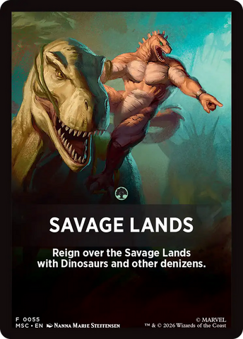 Savage Lands Theme Card [Marvel Super Heroes Commander]