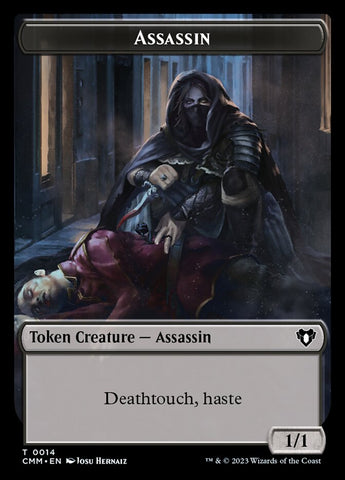 Eldrazi // Assassin Double-Sided Token [Commander Masters Tokens]