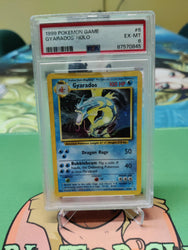 Graded- Gyarados- HOLO 1999 Base set Unlimited EX_MT PSA 6