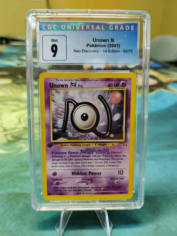 Graded- Unown [N] (50/75) [Neo Discovery 1st Edition]