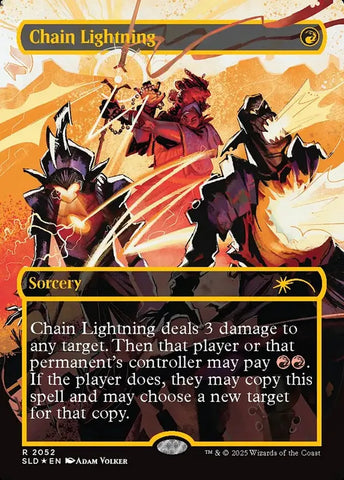 Chain Lightning (2052) (Raised Foil) [Secret Lair Drop Series]