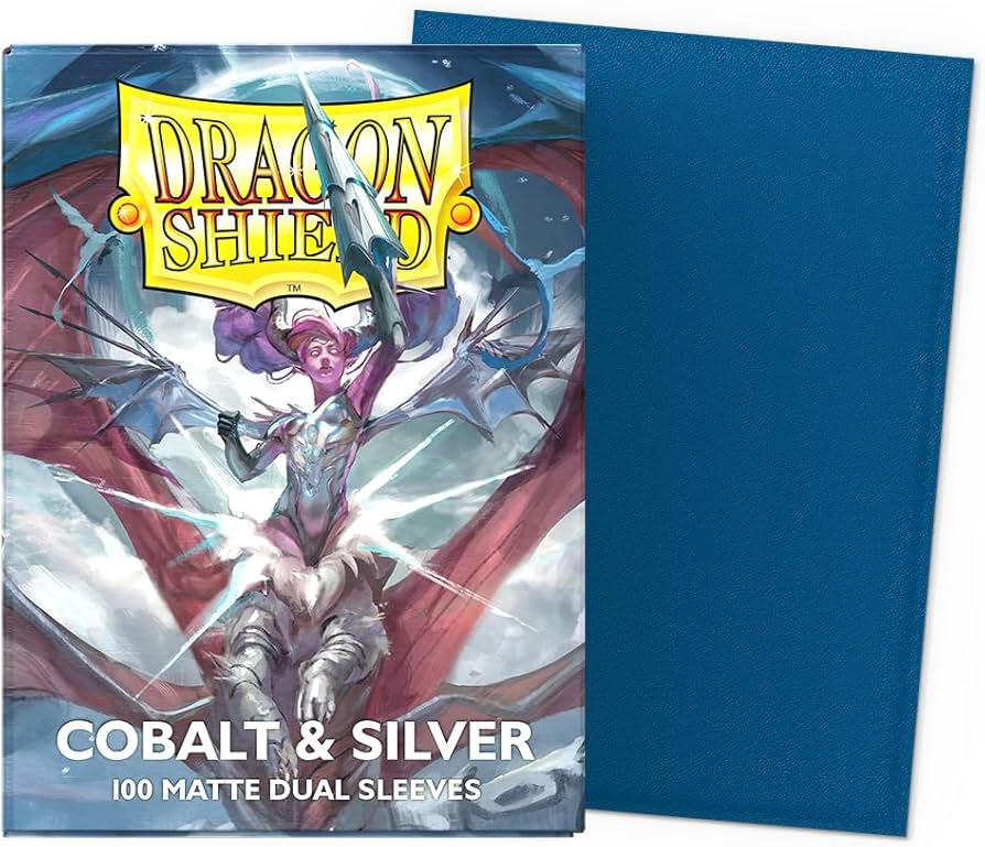 Dragon Shield- Card Sleeves DUAL Matte w/Silver interior- 100 Count