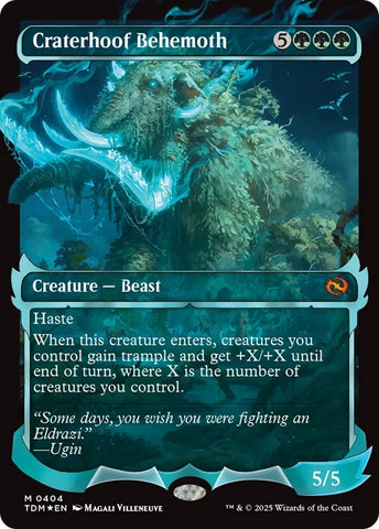 Craterhoof Behemoth (Showcase) [Tarkir: Dragonstorm]