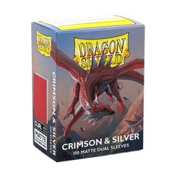 Dragon Shield- Card Sleeves DUAL Matte w/Silver interior- 100 Count