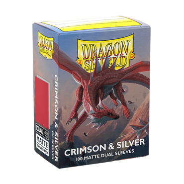 Dragon Shield- Card Sleeves DUAL Matte w/Silver interior- 100 Count