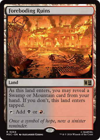 Foreboding Ruins (Surge Foil) [Marvel Super Heroes Commander]