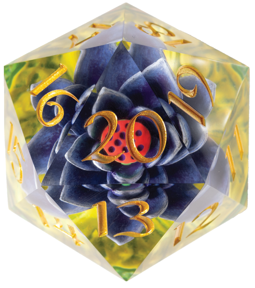 Dice- D20 MTG BLACK LOTUS 54MM OVERSIZED