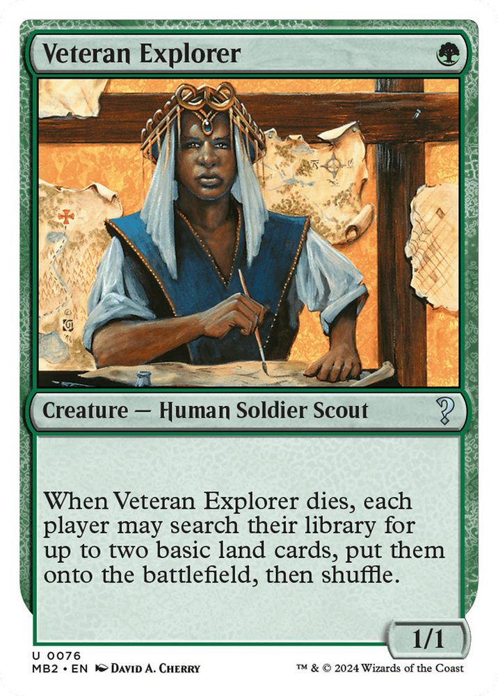 Veteran Explorer (White Border) [Mystery Booster 2]