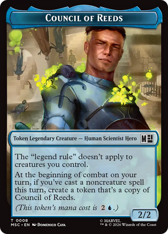Council of Reeds (008) // Construct (014) Double-Sided Token [Marvel Super Heroes Commander Tokens]