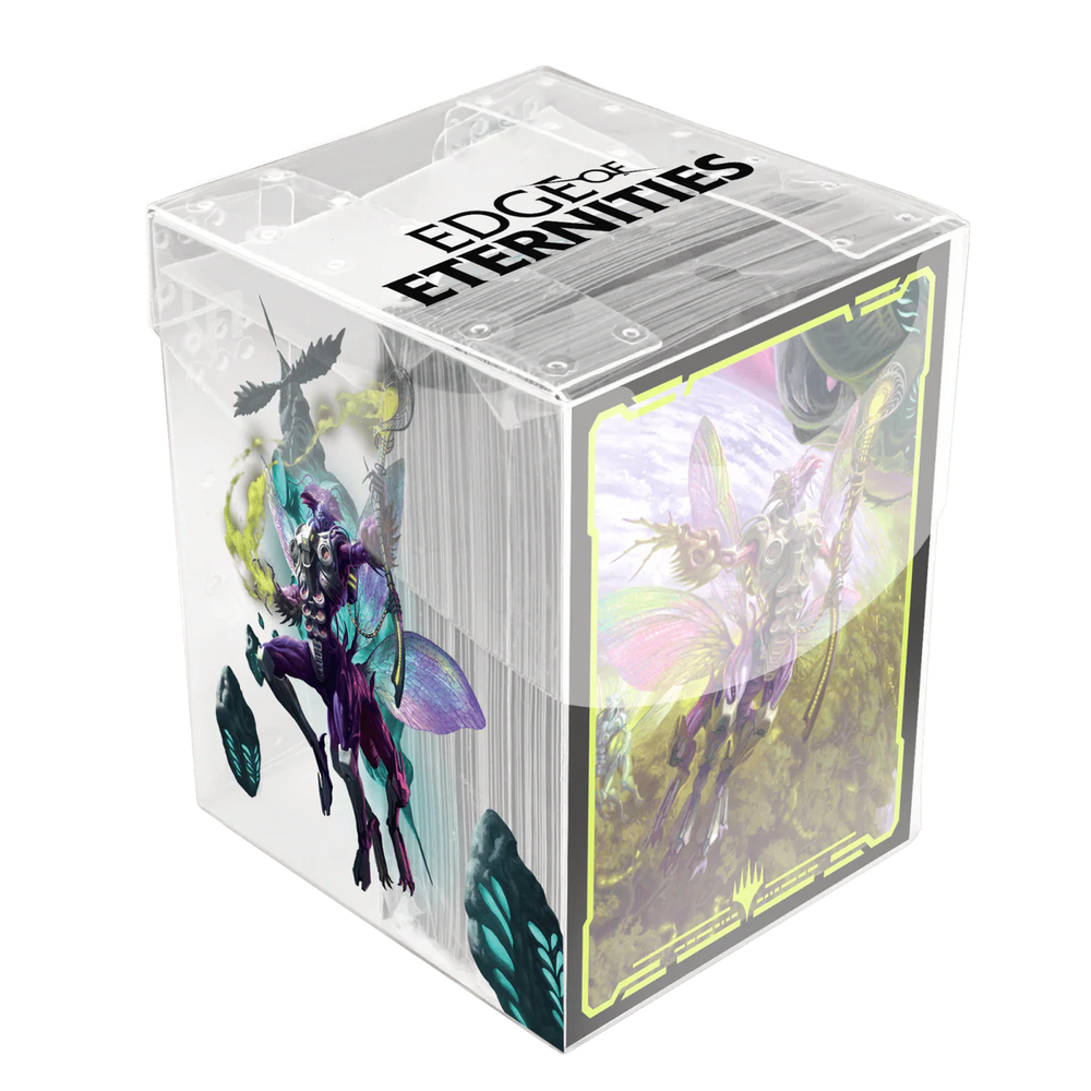Deck case- Edge of Eternities World Shaper 100ct Deck Protector Sleeves in Clear Box