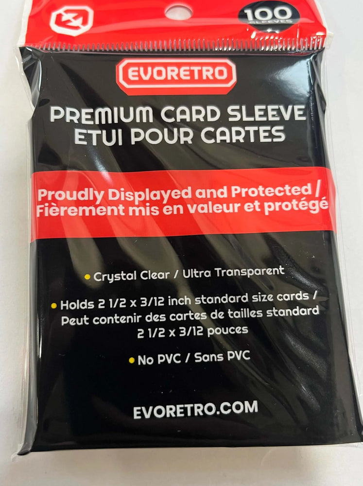 Evoretro- Premium Card Sleeves FOR TRADING CARDS (100 pack)