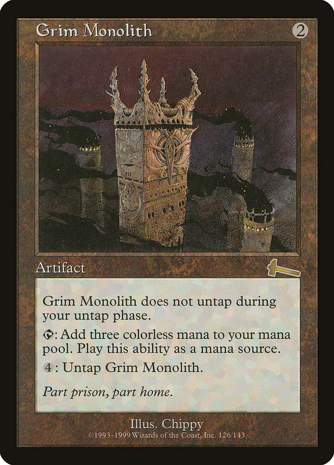 Grim Monolith アーティファクトカード　３枚　バラ売り可　外国語版 Grim Monolith [Urza's Legacy]