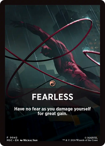 Fearless Theme Card [Marvel Super Heroes Commander]