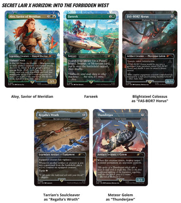 MTG- SECRET LAIR PLAYSTATION SUPER DROP HORIZON ZERO DAWN: HUNTRESS AND THE MACHINES- REGULAR