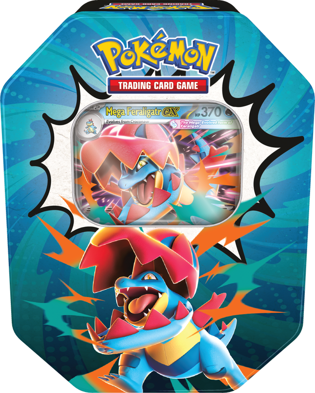POKEMON- ASCENDED HEROES TIN - Mega Feraligatr