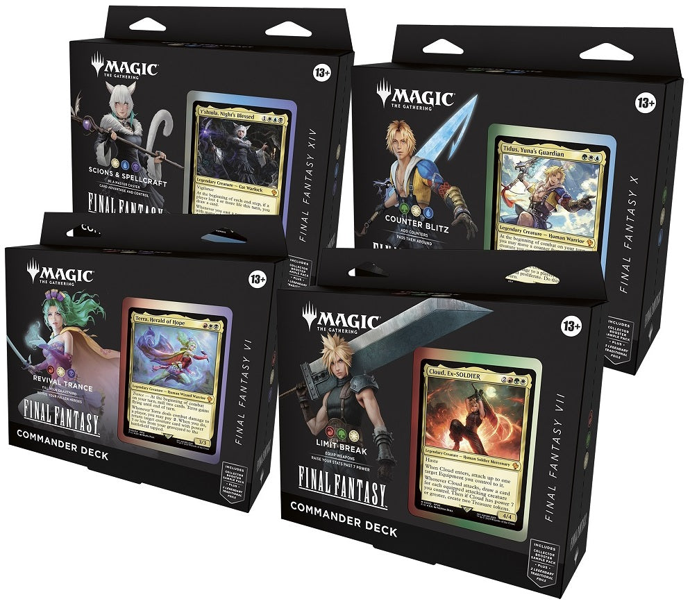 MTG- Final Fantasy - Commander Decks - Set of 4