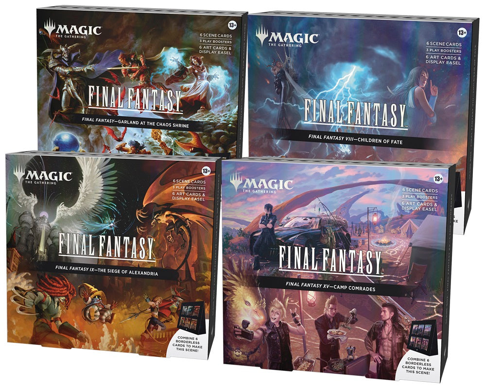 MTG- FINAL FANTASY SCENE BOXES (Set of 4)