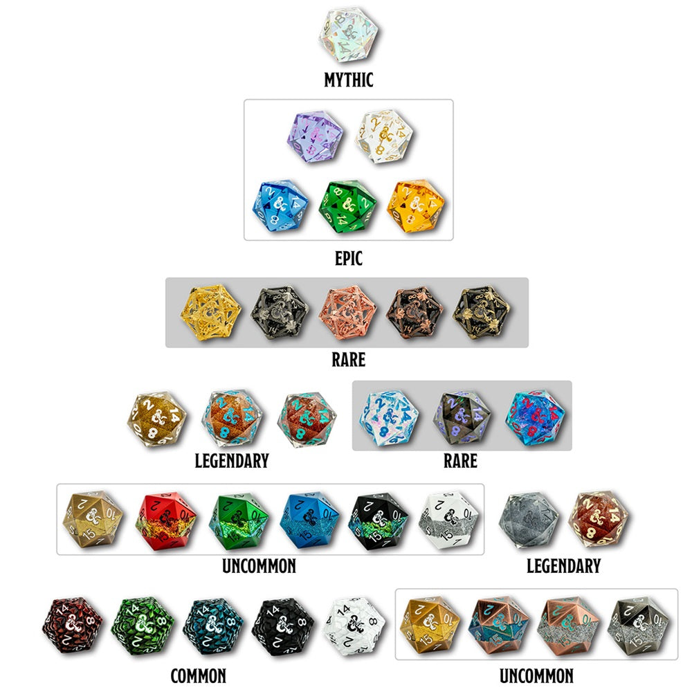 Dice- FIZBAN'S FORTUNE MISFIT D&D BLIND MYSTERY D20 BOX