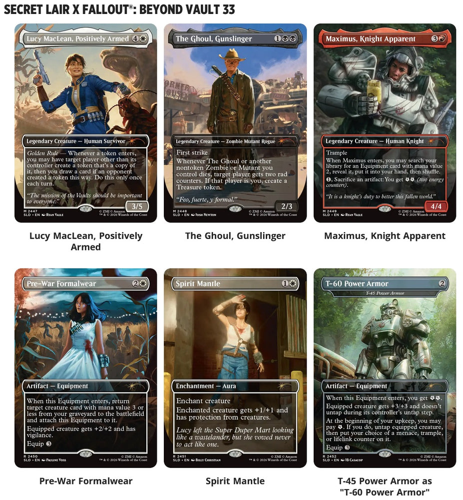 MTG- SECRET LAIR SECRET LAIR FALLOUT BEYOND VAULT 33- REGULAR (04/17/2026 Approx.)