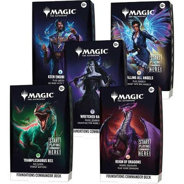 MTG- FOUNDATIONS COMMANDER DECKS (5 decks) (Pre-order 10/02/2026)