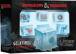 Dice- D&D GELATINOUS CUBE 6PK
