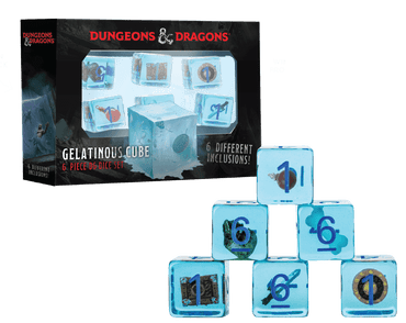 Dice- D&D GELATINOUS CUBE 6PK