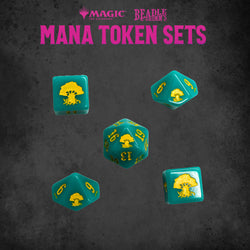 MTG- BEADLE & GRIMM'S MTG MANA TOKEN SET- GREEN