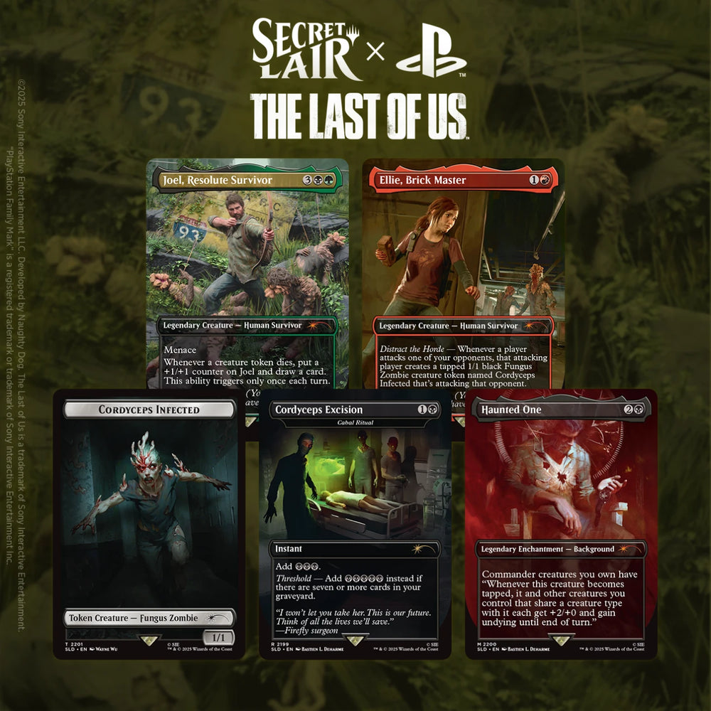 MTG- SECRET LAIR PLAYSTATION SUPER DROP THE LAST OF US PART I: CHASING HOPE- REGULAR