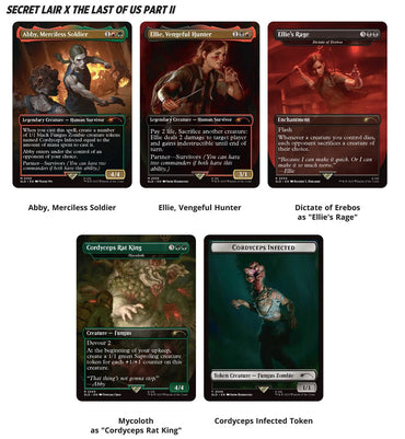 MTG- SECRET LAIR PLAYSTATION SUPER DROP THE LAST OF US PART II: PATH OF RETRIBUTION- REGULAR