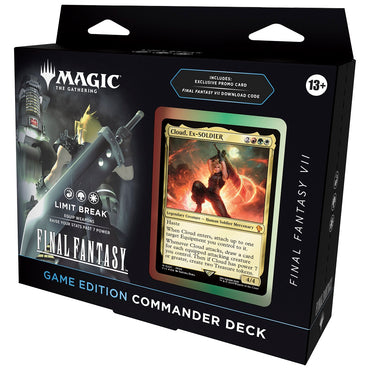 MTG- FINAL FANTASY FF VII VIDEO GAME COMMANDER w/code- Limit Break