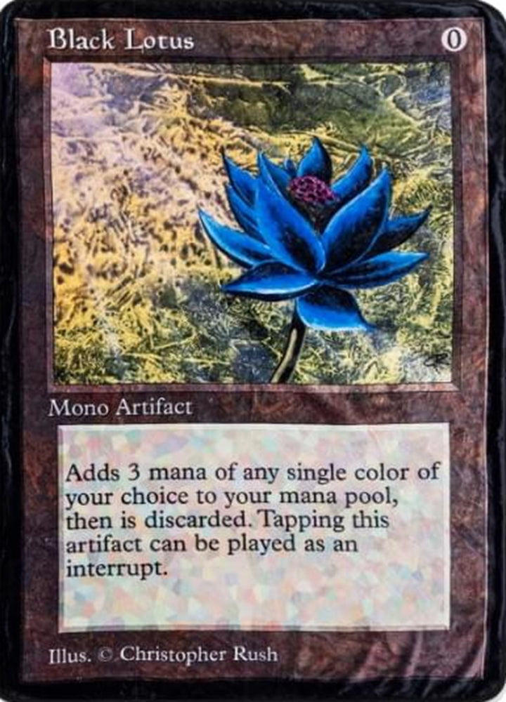 MTG FLEECE THROW BLANKET BLACK LOTUS CARD SINGLE SIDED 45X60