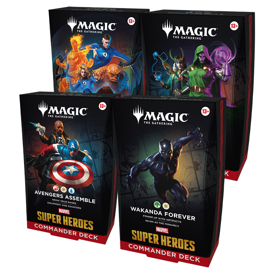 MTG- MARVEL SUPER HEROES Commander Deck 4 PACK (Pre order- 06/26/2026)