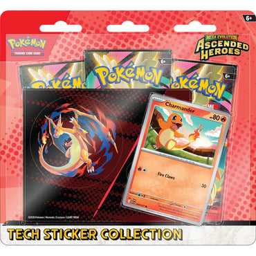 Pokemon- Mega Evolution Ascended Heroes Tech Sticker Collection Charmander