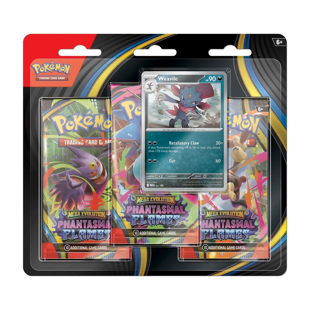 Pokemon- Phantasmal Flames Booster Bundle PACK- Weavile