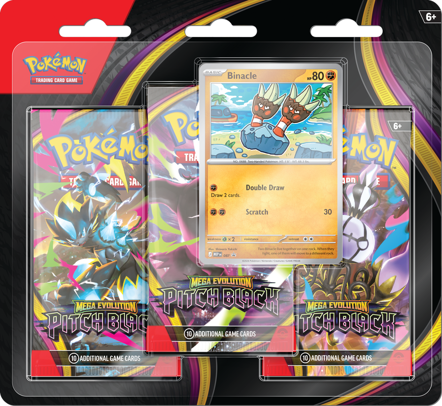 POKEMON- PITCH BLACK 3 PK BLISTER