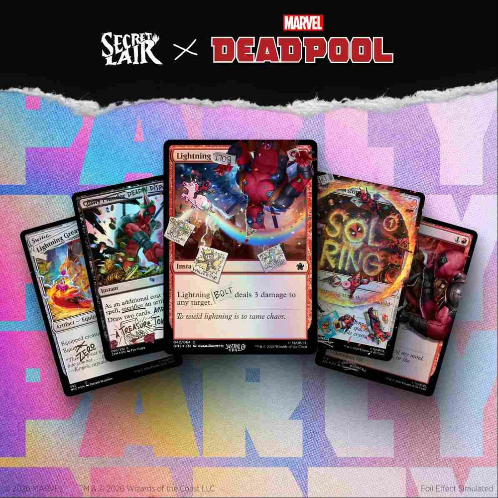 MTG- Secret Lair x Marvel's Deadpool: I Fixed It (You're Welcome) Pool Party Foil Edition