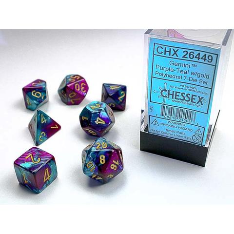 Chessex- Gemini Polyhedral 7-Die set Dice