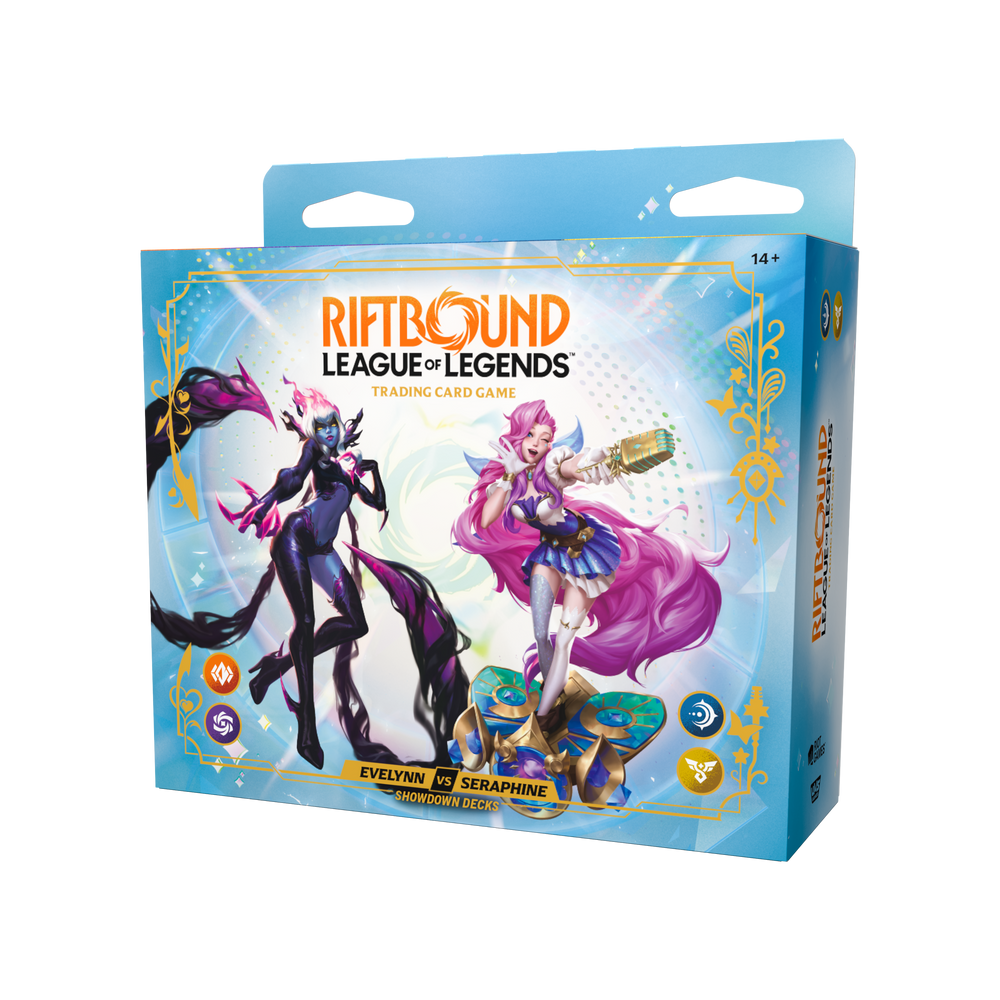 RIFTBOUND- RADIANCE SHOWDOWN DECK Box- EVELYNN VS SERAPHINE (Pre-Order 10/23/2026)