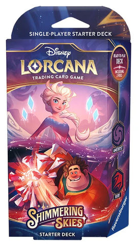 DISNEY LORCANA- SHIMMERING SKIES STARTER Decks