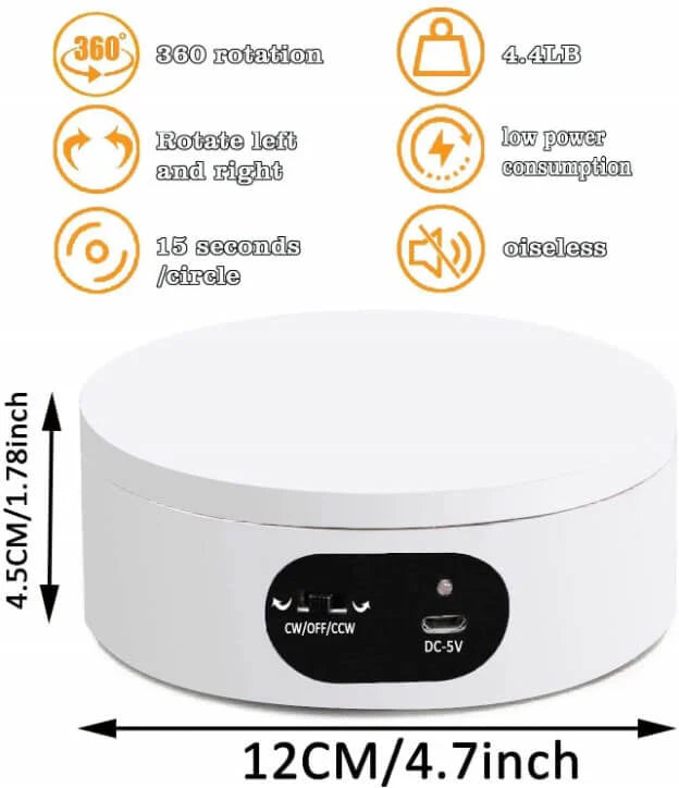 Evoretro- 360 Degrees Automatic Rotating Display stand